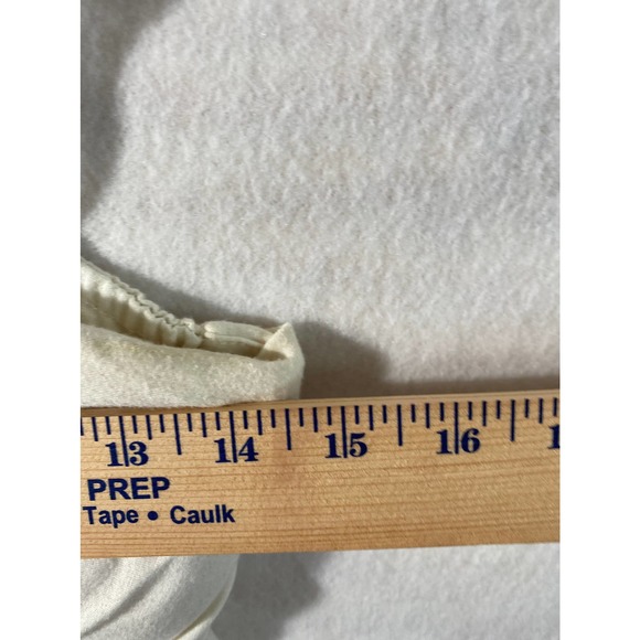 Dating Clothing Ivory Jersey and Chiffon Beaded Sleeveless Blouse Size Medium - Picture 12 of 12